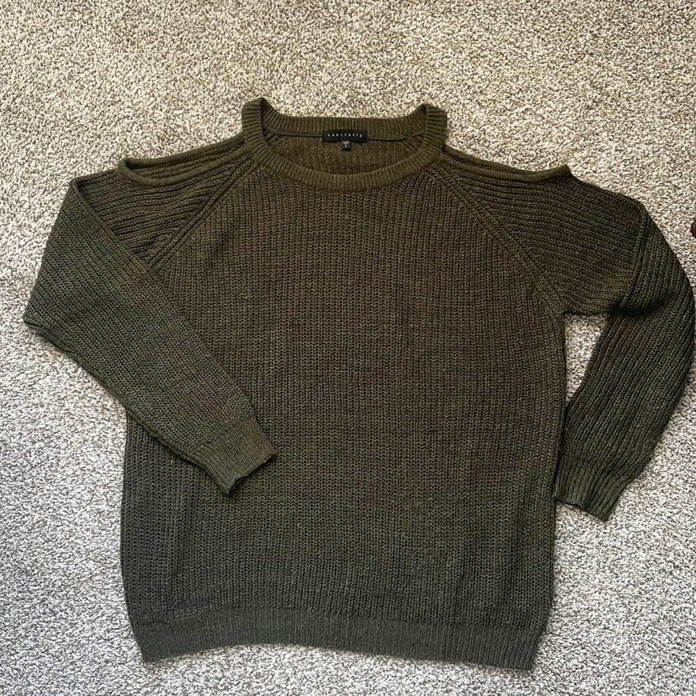 Sanctuary cold shoulder sweater